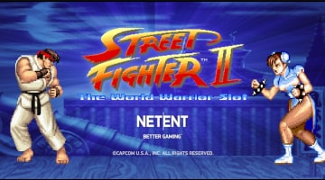 Street Fighter II (NetEnt) logo